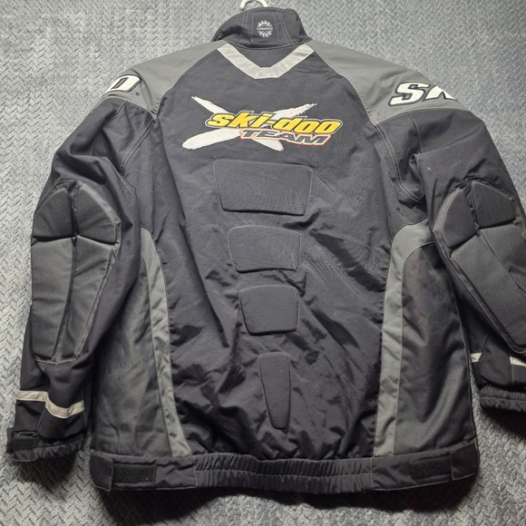 VTG Ski-Doo XPS Performance Bombardier Snowmobile Jacket Men's XLT Black Patches - Picture 2 of 16